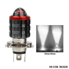 Load image into Gallery viewer, H6 BA20D Motorcycle LED Headlight 3570 Chips High Low Beam Scooter Motorbike H4 HS1 Headlamp Yellow White Fog Lights
