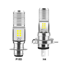 Load image into Gallery viewer, P15D H4 LED Motorcycle Headlight Moto Bulbs For MotorBike Scooter ATV HeadLamp 9V-85V 6000K LED Lamp Motorcycle DRL Lights
