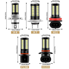 Load image into Gallery viewer, H11 H8 H4 H7 P13W H1 9005 9006 Car LED Headlight Head Lamp Fog Light Bulbs Auto Driving Running Lamps 12V 6000K White
