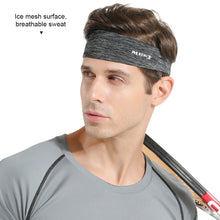 Load image into Gallery viewer, 1PC Outdoor Sports Widened Sweatband High Elastic Tail Band Design Cycling Fitness Running Ice Silk Breathable Headband
