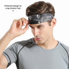 Load image into Gallery viewer, 1PC Outdoor Sports Widened Sweatband High Elastic Tail Band Design Cycling Fitness Running Ice Silk Breathable Headband
