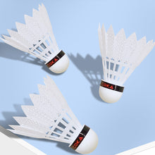 Load image into Gallery viewer, 3/6/12PCS Nylon Badminton Foam Ball Head Wear-Resistant Durable Windproof Badminton Competition Training Supplies
