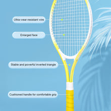 Load image into Gallery viewer, 21" Children's Macaron Tennis Racquet Iron Alloy Material Wear-Resistant Durable Beginner Tennis Trainer
