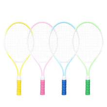 Load image into Gallery viewer, 21" Children's Macaron Tennis Racquet Iron Alloy Material Wear-Resistant Durable Beginner Tennis Trainer
