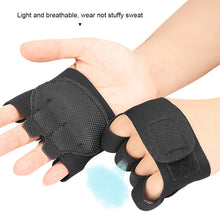 Load image into Gallery viewer, 1Pair Sports Half Finger Hand Protection Anti-Slip Wear-Resistant Weight Lifting Dumbbell Strength Training Sport Ware
