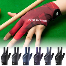 Load image into Gallery viewer, 1PC Quick-Release Three-Finger Billiard Gloves With Non-Slip Mat Mesh Fabric Splicing Design Breathable Snooker Training Gloves
