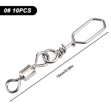 Load image into Gallery viewer, 10PCS Lure Square Pin Connector Corrosion Resistant Stainless Steel Quick Conversion Hook Sea Fishing Accessories
