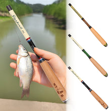 Load image into Gallery viewer, 1PC 1.2/1.5/1.8/2.1M Portable Short-Section Carbon Stream Rod Ultra-Light Retractable Small Object Fishing Rod
