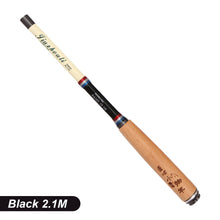 Load image into Gallery viewer, 1PC 1.2/1.5/1.8/2.1M Portable Short-Section Carbon Stream Rod Ultra-Light Retractable Small Object Fishing Rod
