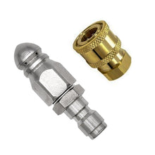 Load image into Gallery viewer, 2Pcs 3/8'' or 1/4" Pressure Washer Adapter Kit 14mm 12mm 11.8mm Female Male Swivel to Quick Connect Release Set Nozzles
