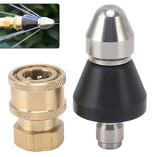 Load image into Gallery viewer, 2Pcs 3/8'' or 1/4" Pressure Washer Adapter Kit 14mm 12mm 11.8mm Female Male Swivel to Quick Connect Release Set Nozzles
