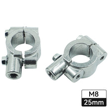 Load image into Gallery viewer, 2Pcs Motorcycle Mirror Mount Clamp M10 M8 Rear View Mirror Holder with Hole Size 22mm 25mm Accessories
