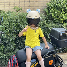 Load image into Gallery viewer, 2Pcs Car Soft Plush Motorcycle Helmet Decoration Little Cats Ears with Bow For Electric Bike Motocross Full Face Off Road Helmet Sticker
