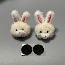 Load image into Gallery viewer, 2Pcs Motorcycle Helmet Decoration Bear Rabbit Doll Sticker Helmet Decor for Motorbike Bicycle Headwear Accessories
