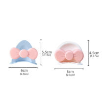 Load image into Gallery viewer, 2Pcs Cute Motorcycle Helmet Bear‘s ’Ears with Bow Motocross Electric Bike Helmet and Car Steering Wheel Decroation Accessories Driving Styling
