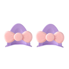 Load image into Gallery viewer, 2Pcs Cute Motorcycle Helmet Bear‘s ’Ears with Bow Motocross Electric Bike Helmet and Car Steering Wheel Decroation Accessories Driving Styling
