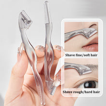 Load image into Gallery viewer, Double-ended Eyebrow Trimmer Macro Scratch-proof Safe Eyebrow Razor Portable Washable Durable Eyebrow Trimmer Beauty Tool
