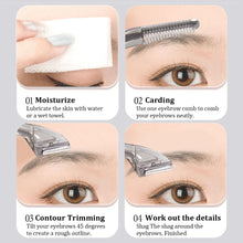 Load image into Gallery viewer, Double-ended Eyebrow Trimmer Macro Scratch-proof Safe Eyebrow Razor Portable Washable Durable Eyebrow Trimmer Beauty Tool
