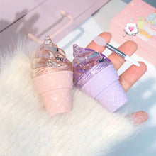 Load image into Gallery viewer, 3 Colors Moisturizing Hydrating Solid Lip Gloss Long-lasting Non-sticky Anti-cracking Ice Cream Shape Lipstick Lip Care

