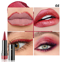 Load image into Gallery viewer, 6 Colors Pointy Shiny Lipstick Facial Multi-purpose Non-sticky Long-lasting Matte Pearl Lipstick Lip Liner Eyeshadow Eyeliner
