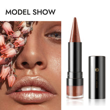 Load image into Gallery viewer, 6 Colors Pointy Shiny Lipstick Facial Multi-purpose Non-sticky Long-lasting Matte Pearl Lipstick Lip Liner Eyeshadow Eyeliner
