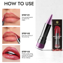 Load image into Gallery viewer, 6 Colors Pointy Shiny Lipstick Facial Multi-purpose Non-sticky Long-lasting Matte Pearl Lipstick Lip Liner Eyeshadow Eyeliner
