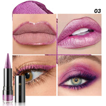 Load image into Gallery viewer, 6 Colors Pointy Shiny Lipstick Facial Multi-purpose Non-sticky Long-lasting Matte Pearl Lipstick Lip Liner Eyeshadow Eyeliner

