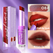 Load image into Gallery viewer, 8 Colors Two-tone Lipstick Pearlescent Matte Moisturizing Non-sticky Long-lasting Lipstick Gradient Lip Makeup Cosmetics for Women

