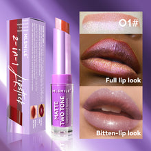 Load image into Gallery viewer, 8 Colors Two-tone Lipstick Pearlescent Matte Moisturizing Non-sticky Long-lasting Lipstick Gradient Lip Makeup Cosmetics for Women
