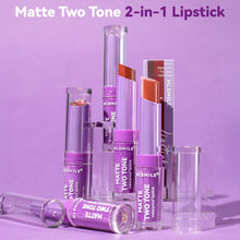 Load image into Gallery viewer, 8 Colors Two-tone Lipstick Pearlescent Matte Moisturizing Non-sticky Long-lasting Lipstick Gradient Lip Makeup Cosmetics for Women
