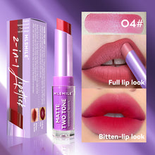 Load image into Gallery viewer, 8 Colors Two-tone Lipstick Pearlescent Matte Moisturizing Non-sticky Long-lasting Lipstick Gradient Lip Makeup Cosmetics for Women
