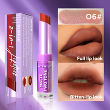 Load image into Gallery viewer, 8 Colors Two-tone Lipstick Pearlescent Matte Moisturizing Non-sticky Long-lasting Lipstick Gradient Lip Makeup Cosmetics for Women
