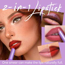 Load image into Gallery viewer, 8 Colors Two-tone Lipstick Pearlescent Matte Moisturizing Non-sticky Long-lasting Lipstick Gradient Lip Makeup Cosmetics for Women

