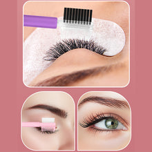 Load image into Gallery viewer, Double-headed Multifunctional Silicone Eye Makeup Aid Mascara Brush Eyeliner Eyeshadow Lipstick Baffle Washable Portable Beauty Tool
