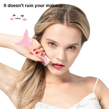 Load image into Gallery viewer, Double-headed Multifunctional Silicone Eye Makeup Aid Mascara Brush Eyeliner Eyeshadow Lipstick Baffle Washable Portable Beauty Tool
