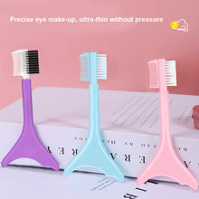 Load image into Gallery viewer, Double-headed Multifunctional Silicone Eye Makeup Aid Mascara Brush Eyeliner Eyeshadow Lipstick Baffle Washable Portable Beauty Tool
