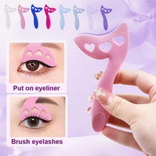 Load image into Gallery viewer, Multifunctional Silicone Eye Makeup Aid Convenient Eyeliner Mascara Baffle Auxiliary Tool Portable Washable Beauty Makeup Tool
