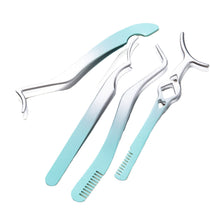 Load image into Gallery viewer, Stainless Steel Gradient False Eyelash Tweezer Portable Convenient False Eyelash Auxiliary Tweezers Beauty Makeup Tool
