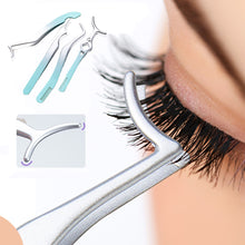Load image into Gallery viewer, Stainless Steel Gradient False Eyelash Tweezer Portable Convenient False Eyelash Auxiliary Tweezers Beauty Makeup Tool
