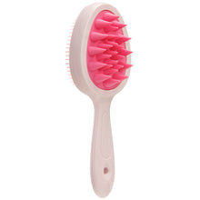 Load image into Gallery viewer, Double-sided Double-tooth Handle Shampoo Brush Scalp Massage Clean Shampoo Comb Portable Wet Dry Dual-use Shampoo Brush
