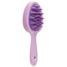 Load image into Gallery viewer, Double-sided Double-tooth Handle Shampoo Brush Scalp Massage Clean Shampoo Comb Portable Wet Dry Dual-use Shampoo Brush

