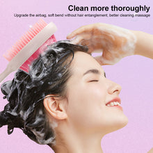 Load image into Gallery viewer, Double-sided Double-tooth Handle Shampoo Brush Scalp Massage Clean Shampoo Comb Portable Wet Dry Dual-use Shampoo Brush
