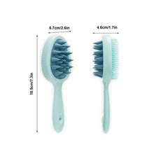 Load image into Gallery viewer, Double-sided Double-tooth Handle Shampoo Brush Scalp Massage Clean Shampoo Comb Portable Wet Dry Dual-use Shampoo Brush
