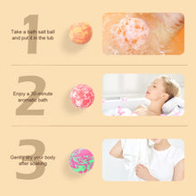 Load image into Gallery viewer, Mixed Color Instant Bath Salt Ball Essential Oil Bath Bubble Ball Gentle Cleaning Moisturizing Nourishing Fragrance Bath Ball
