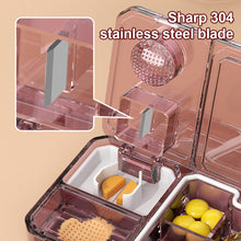 Load image into Gallery viewer, Multifunctional Pill Box Cutting Grinding Storing Medicine Sealed Box Moistureproof Dustproof Portable Divided Medicine Box
