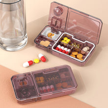 Load image into Gallery viewer, Multifunctional Pill Box Cutting Grinding Storing Medicine Sealed Box Moistureproof Dustproof Portable Divided Medicine Box

