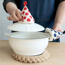 Load image into Gallery viewer, Triangular Pot Lid Cap Multifunctional Insulated Gloves Durable Convenient Cotton Handle Cover Household Kitchen Supplies

