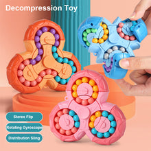 Load image into Gallery viewer, Fidget Spinner 6-sided Cube 2-in-1 Puzzle Decompression Toy Compact Portable Creative Stereo Flip Rotating Educational Toy
