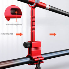 Load image into Gallery viewer, Large Object Rear Padlock Rod Anti-Fall Off Bracket Head Buffer Unloading Rod Support Turret Fishing Supplies
