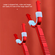 Load image into Gallery viewer, Large Object Rear Padlock Rod Anti-Fall Off Bracket Head Buffer Unloading Rod Support Turret Fishing Supplies

